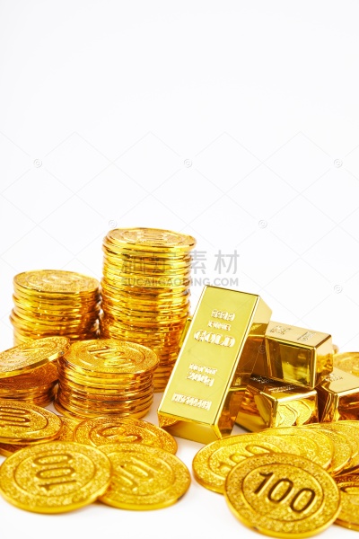 促销系列写实感堆叠金币
