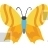 Yellow Streaks Butterly