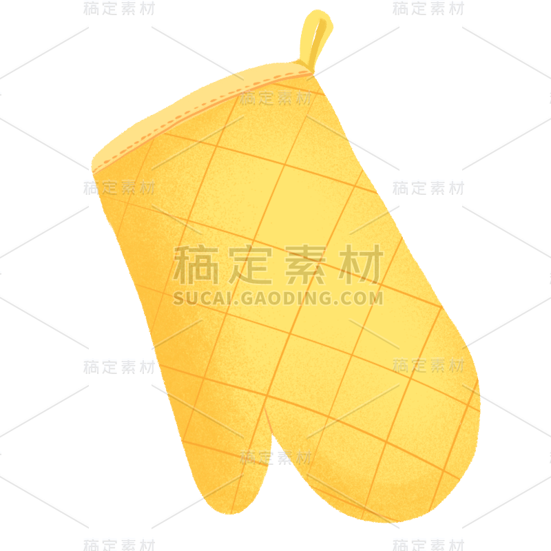 手绘-厨房家居用品贴纸-隔热手套