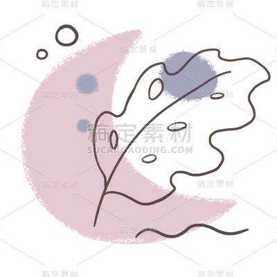 手绘-莫兰迪色块贴纸9