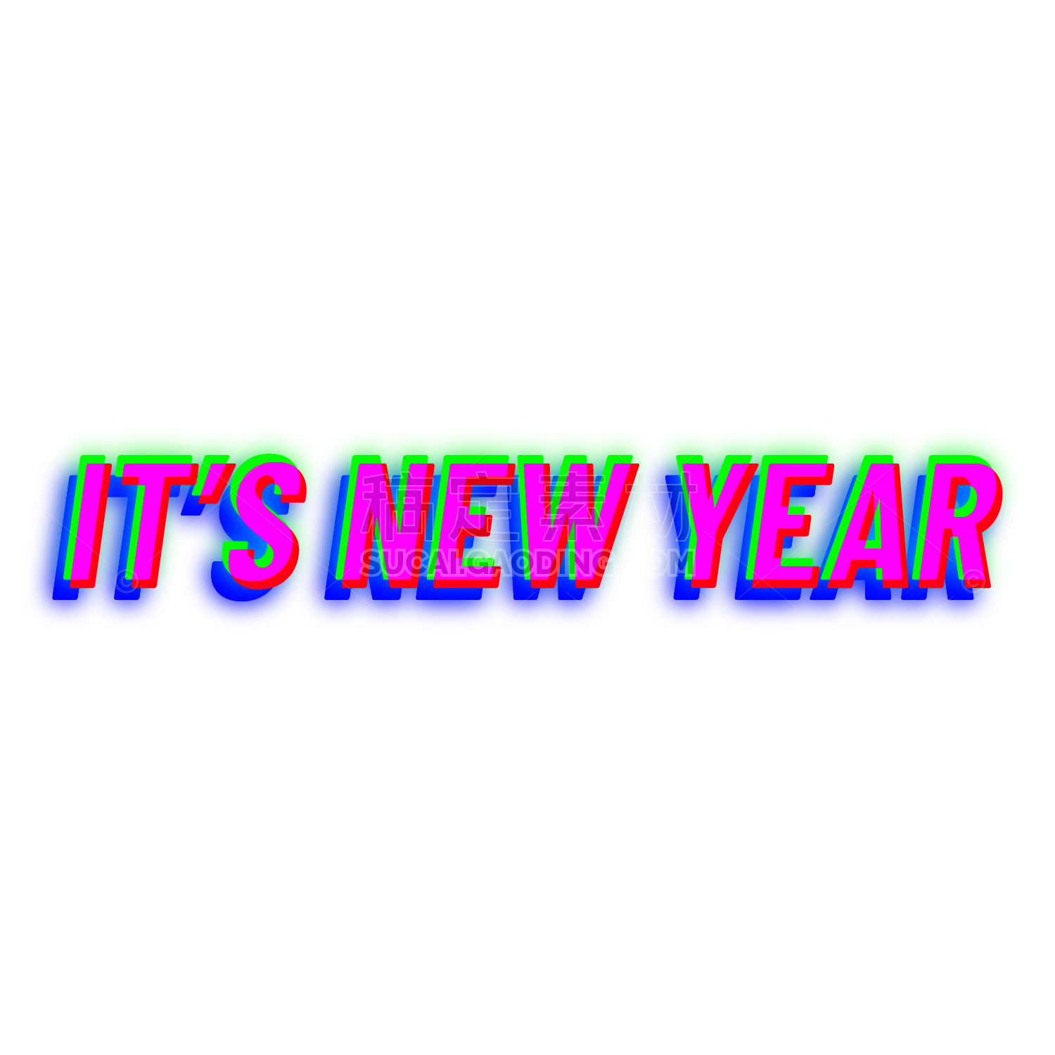 New Year Sticker