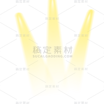 手绘-舞台灯光装饰元素贴纸3