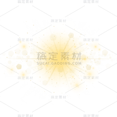 手绘-简约光晕光斑装饰元素贴纸1
