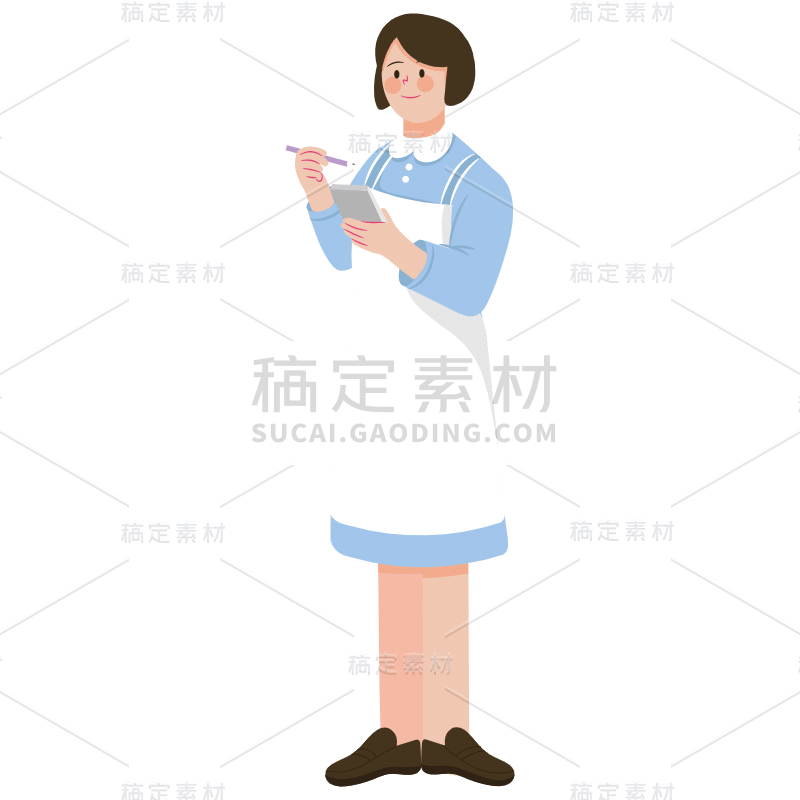 SVG-服务员人物贴纸1