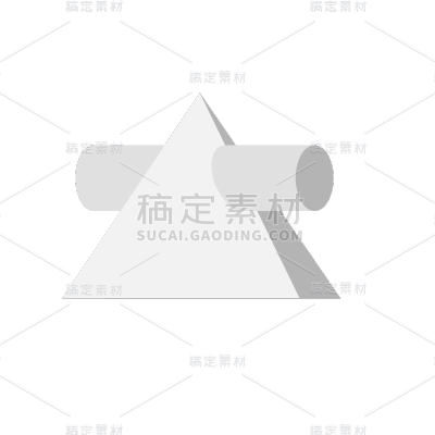 矢量风-扁平风手绘-立体几何
