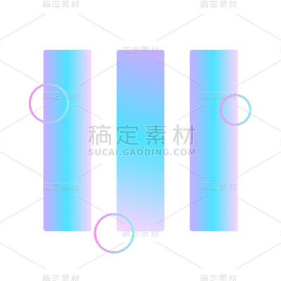 渐变几何装饰贴纸-SVG1