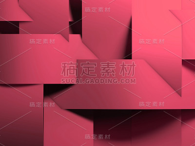 抽象几何背景，粉色纸条纹