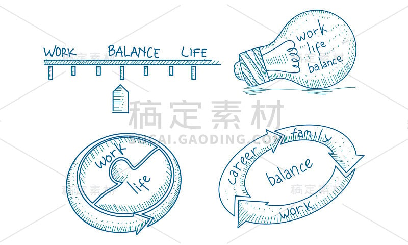 工作生活平衡模板集