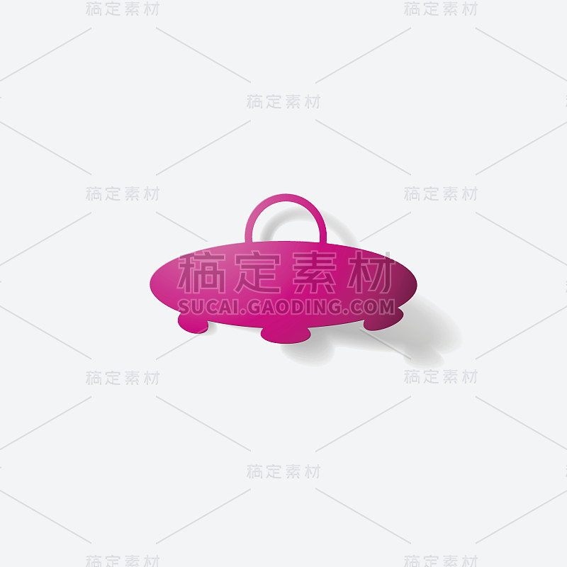 纸夹贴纸:飞行器ufo