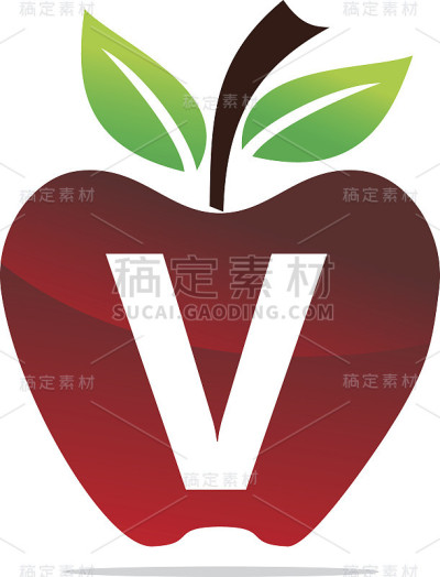 苹果字母V