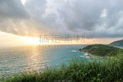 泰国普吉岛蓬贴或蓬贴洞穴图标的观点。