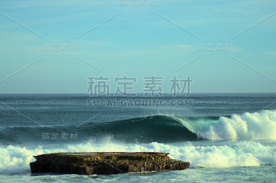 波多黎各热带冲浪海滩