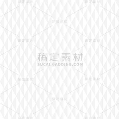 白色几何形状抽象无缝图案背景。