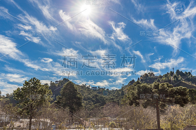 Campos do Jordao，巴西城市景观