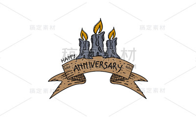 周年快乐模板矢量