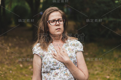 有严重心脏病的女人