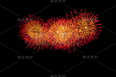 夜空中的烟火。