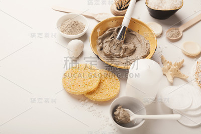 家用或沙龙水疗的天然化妆品