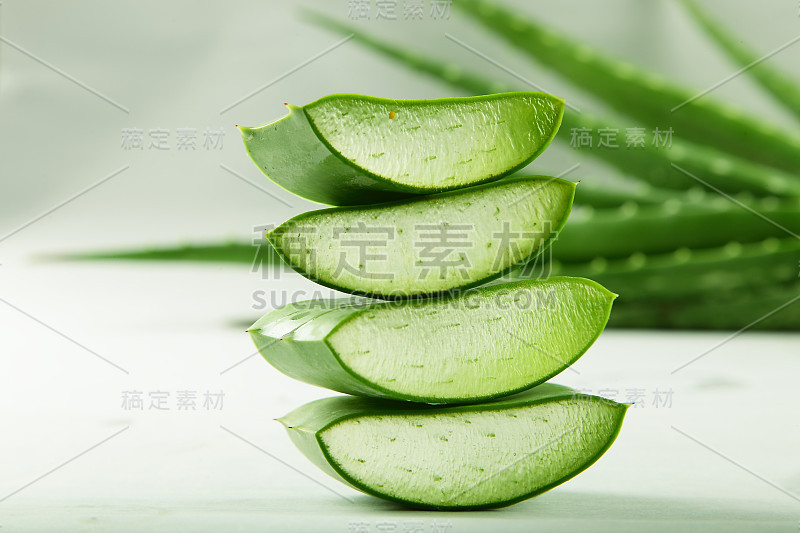 新鲜aloevera片