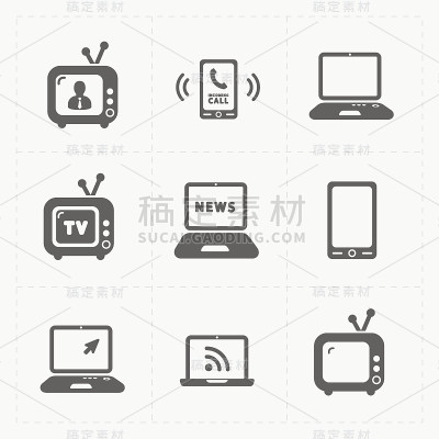 矢量媒体图标集