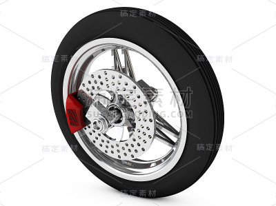 车轮的摩托车3d渲染