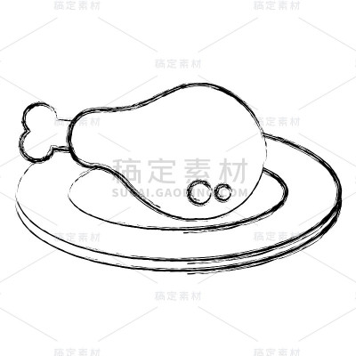 菜用鸡腿肉的图标