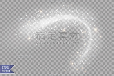 光辉光效果星星爆发与孤立的亮点在透明的背景