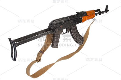 带消音器的步枪