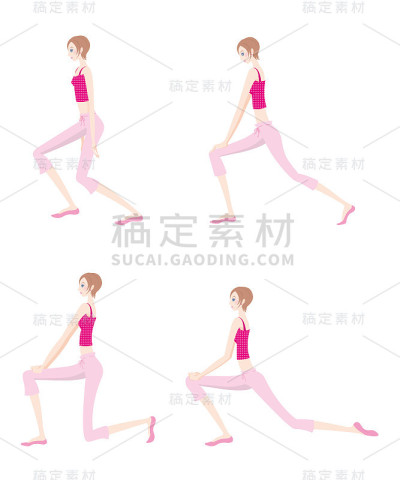 一个女人练习瑜伽的插图