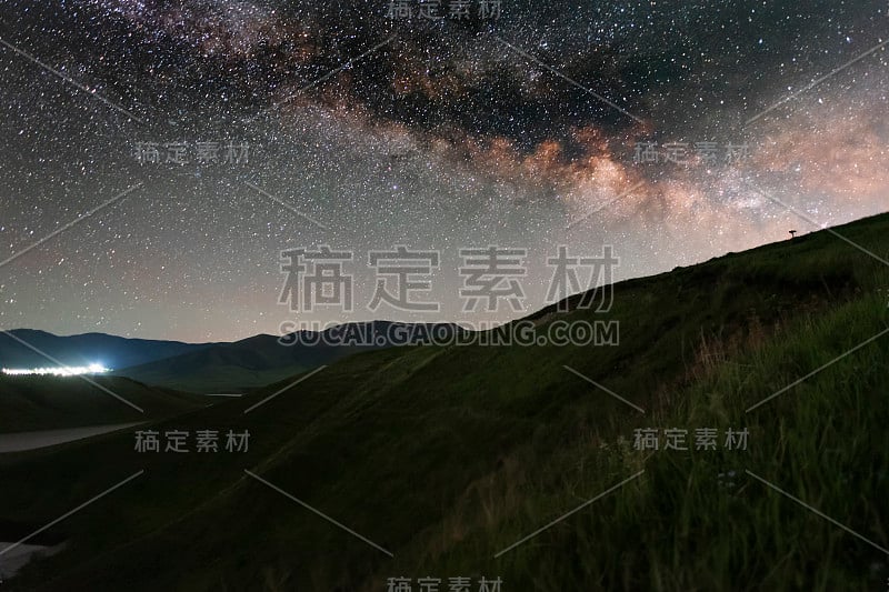 美丽的银河系。天文学的空间背景。