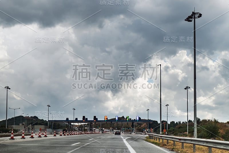 希腊西北部的高速公路收费