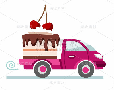 蛋糕、糕点、外卖、彩绘。