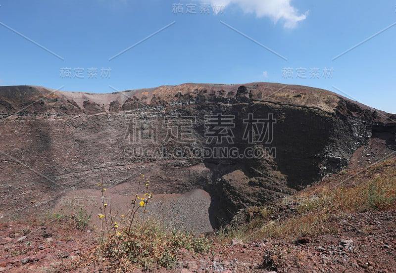 那不勒斯维苏威火山火山口