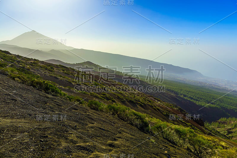 特内里费岛上的泰德火山景观