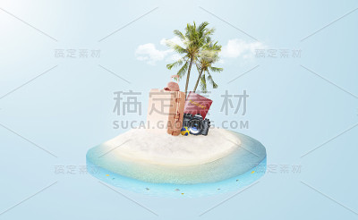 漂浮在空中的神奇热带岛屿