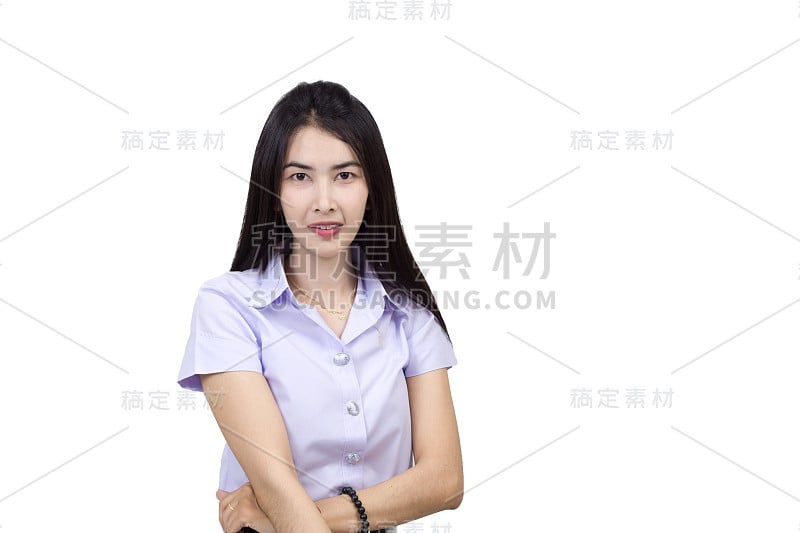 学生大学制服的肖像