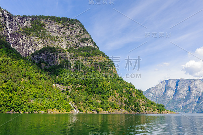 挪威峡湾的美丽风景