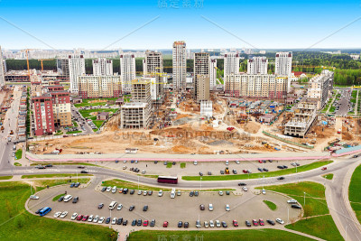 明斯克空中全景图