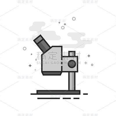 平灰度图标-显微镜