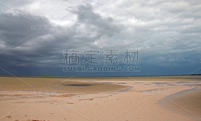 墨西哥坎昆的查木丘克泻湖海滩