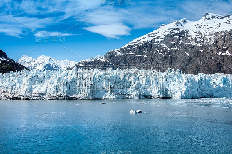 阿拉斯加冰川湾的景观