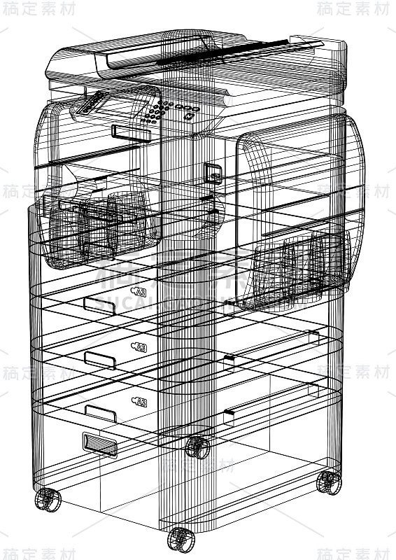 办公室影印机蓝图