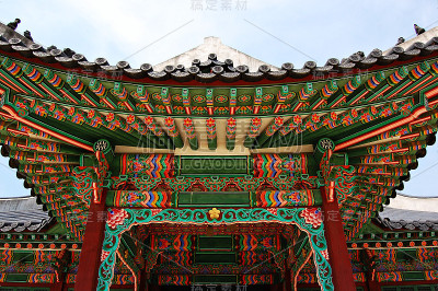 韩国古建筑形象