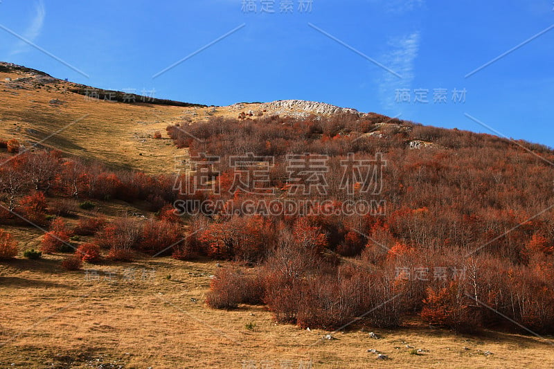 波斯尼亚和黑塞哥维那萨拉热窝附近的Bjelasnica山景观