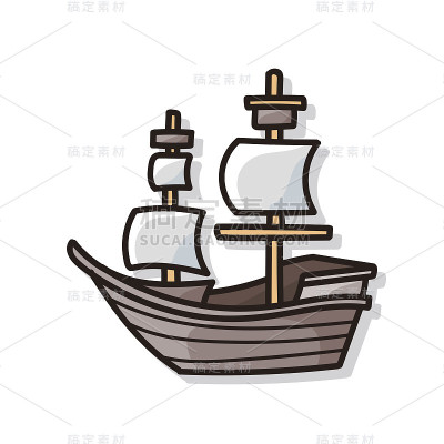 海盗船涂鸦