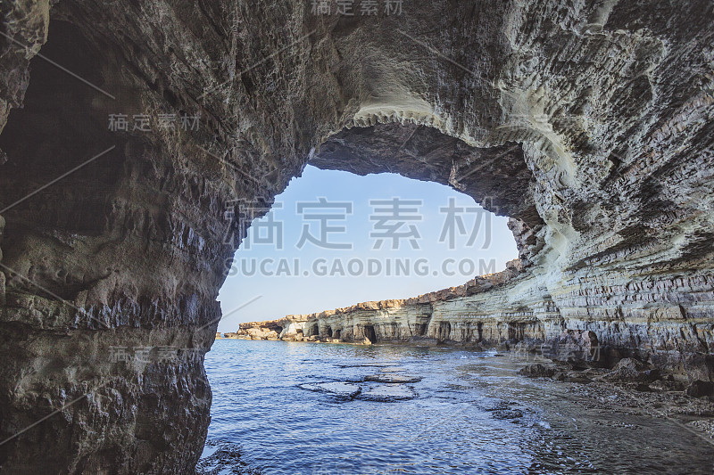 加沃·格列柯海角的海洞。艾伊亚纳帕,塞浦路斯。