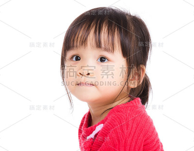 一个年轻的中国女孩的肖像