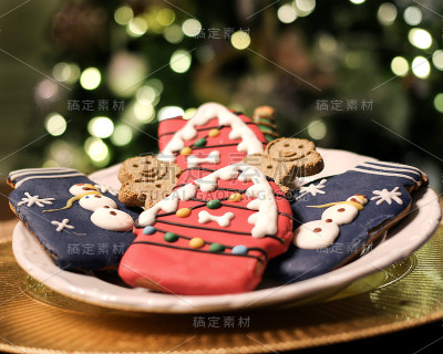 假日小狗饼干
