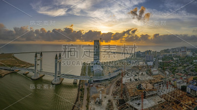 来自马来西亚吉隆坡的日出。