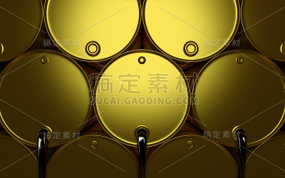 黄金金属油桶